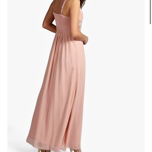 Pink rhinestone boho gown - Picture 2 of 5